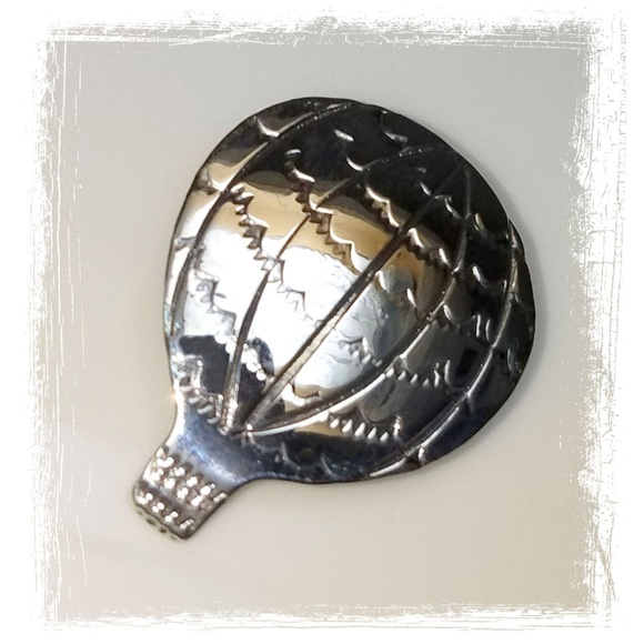 Ben J Chavez Jewelry - Sterling Silver Ben J Chavez Signed Navajo Pin